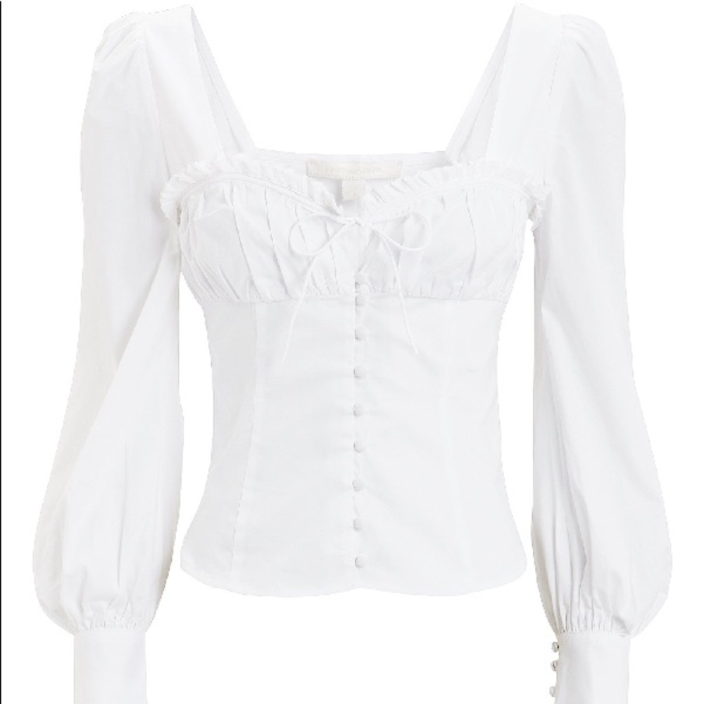 Jonathan Simkhai White Cotton Top- Size 2 (NWT)